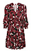 Printed Deep V Dress Thumb 1