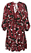 Printed Deep V Dress Thumb 2