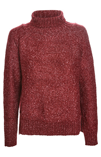 Zoe Turtleneck Speckled Sweater Slide 1