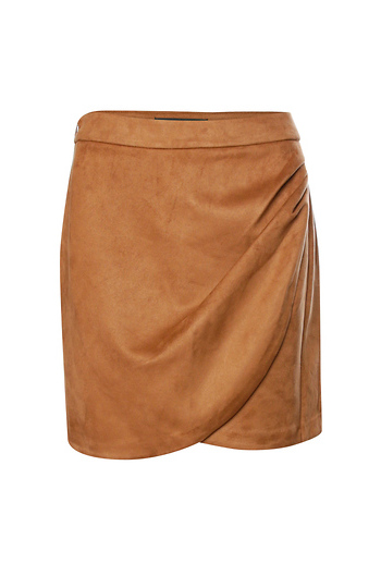 Faux Suede Skirt Slide 1