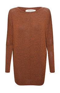 Boat Neck Long Sleeve Hacci Top Slide 1