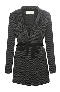 Chevron Pattern Coatigan Slide 1