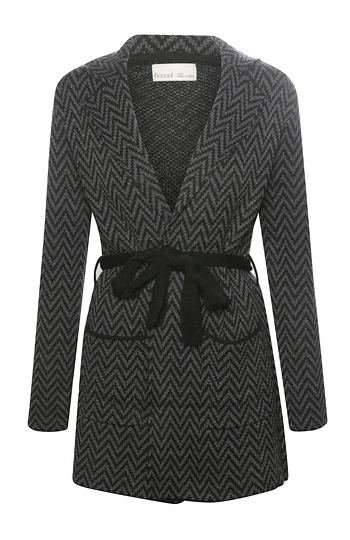 Chevron Pattern Coatigan Slide 1