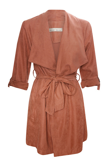 Peach Skin Long Jacket Slide 1