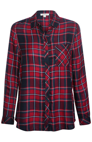Beach Lunch Lounge Plaid Button Down Slide 1