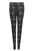 Plaid Skinny Ponte Knit Pants