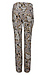 Leaf Print Slim Straight Pants Thumb 2