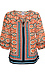 Split Neck Printed Top Thumb 1
