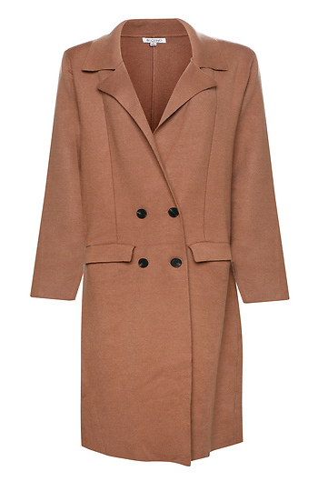 Full Length Knit Coat Slide 1