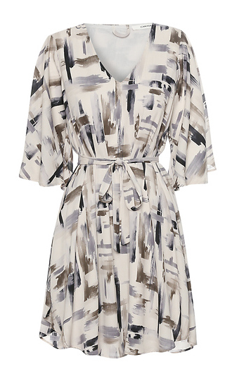 V-Neck Printed Dress Slide 1
