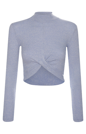 BCBGeneration Cross Front Sweater Slide 1