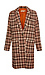 Single Button Plaid Coat Thumb 1