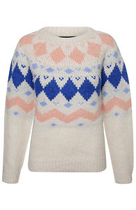 Geometric Printed Sweater Slide 1
