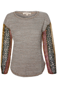 Multi-Printed Long Sleeve Top Slide 1