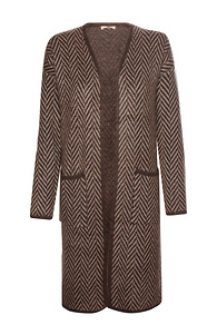 Chevron Knit Cardigan Slide 1
