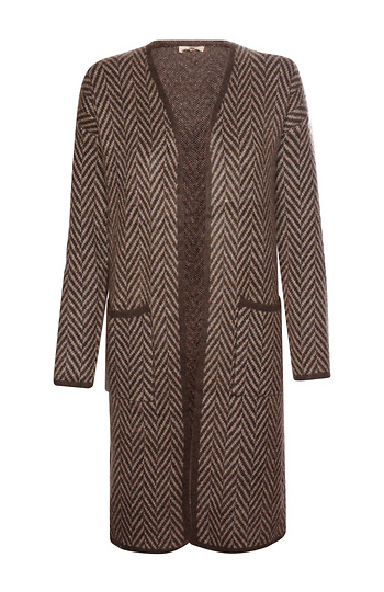 Chevron Knit Cardigan Slide 1
