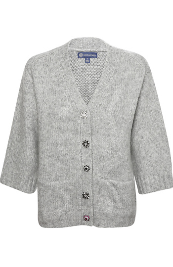 Democracy Jeweled Button Sweater Cardigan Slide 1