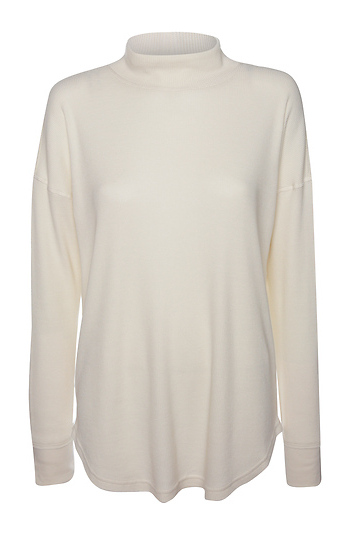 Thread & Supply Waffle Knit Mock Neck Top Slide 1