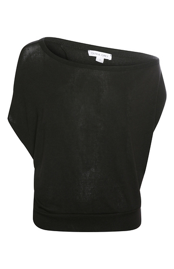 One-shoulder Short Sleeve Top Slide 1