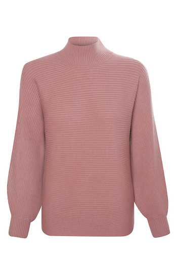Ottoman Knit Mock Neck Sweater Slide 1