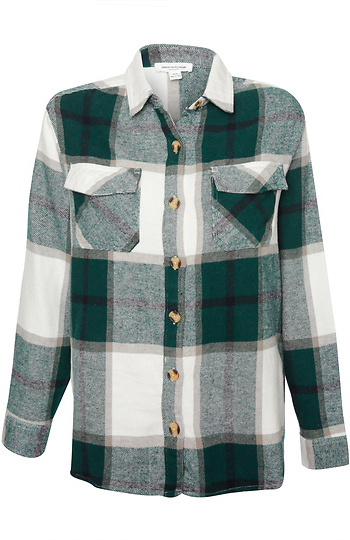 Beach Lunch Lounge Plaid Shacket Slide 1