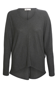 Scoop Neck Long Sleeve Top Slide 1