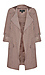 Long Hooded Peach Skin Jacket Thumb 1