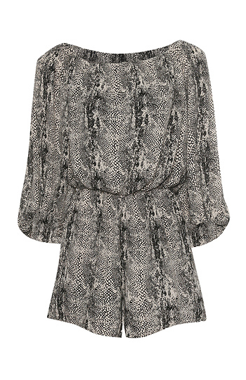 Snake Print Romper Slide 1