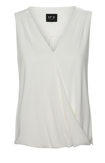 Sleeveless Surplice Top Slide 1