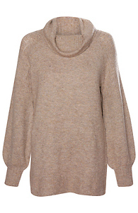 Long Sleeve Cowl Neck Sweater Slide 1