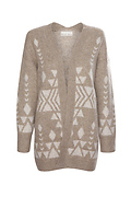 Geometric Print Cardigan