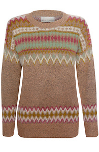 Fair Isle Fuzzy Sweater Slide 1