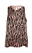 Sleeveless Zebra Print Top Thumb 1