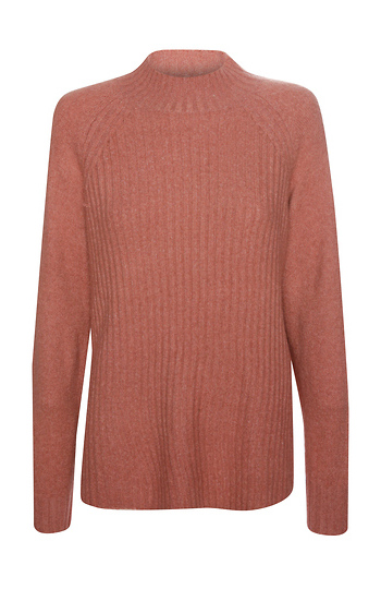 Ribbed Mock Neck Sweater Slide 1
