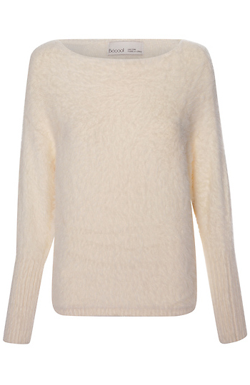 Fuzzy Boatneck Sweater Slide 1