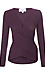 Wrap Brushed Ribbed Top Thumb 1