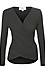 Wrap Brushed Ribbed Top Thumb 1