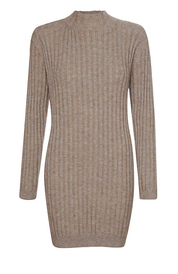 Mock Neck Sweater Dress Slide 1