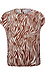 Short Sleeve Zebra Print Top Thumb 1