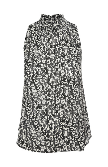 Veronica M Smocked Neck Tank Slide 1