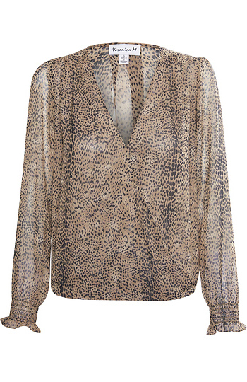 Veronica M Surplice Blouse Slide 1