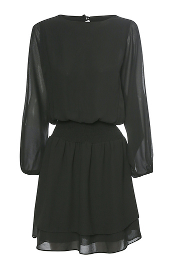 Veronica M Chiffon Ruffle Dress Slide 1