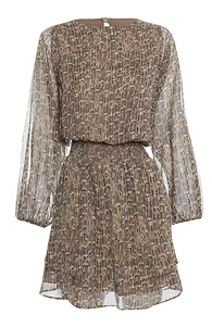 Veronica M Chiffon Ruffle Dress Slide 1