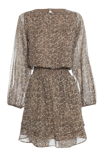 Veronica M Chiffon Ruffle Dress Slide 1
