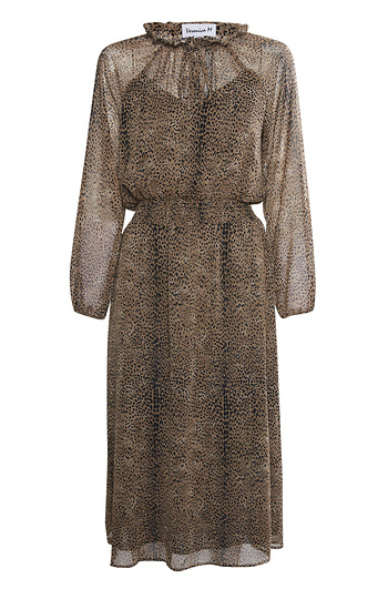 Veronica M Chiffon Smocked Midi Slide 1