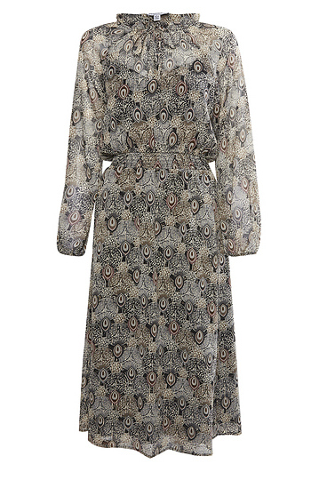 Veronica M Chiffon Smocked Midi Slide 1