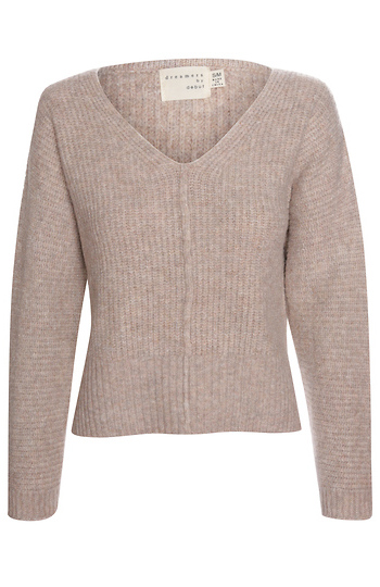 V-Neck Long Sleeve Sweater Slide 1