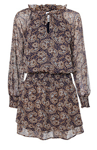 Veronica M Smocked Chiffon Dress Slide 1