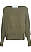 Long Sleeve Boat Neck Shoulder Zipper Top Thumb 1