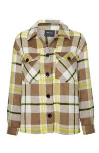 Vero Moda Plaid Shacket Slide 1